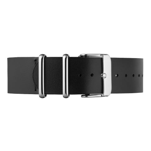 Black Vegan Leather 20mm