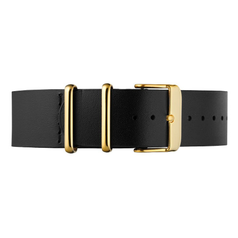 Black Vegan Leather 20mm