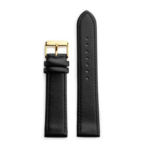 Black Vegan Leather 20mm