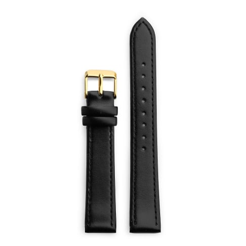 Black Vegan Leather 15mm