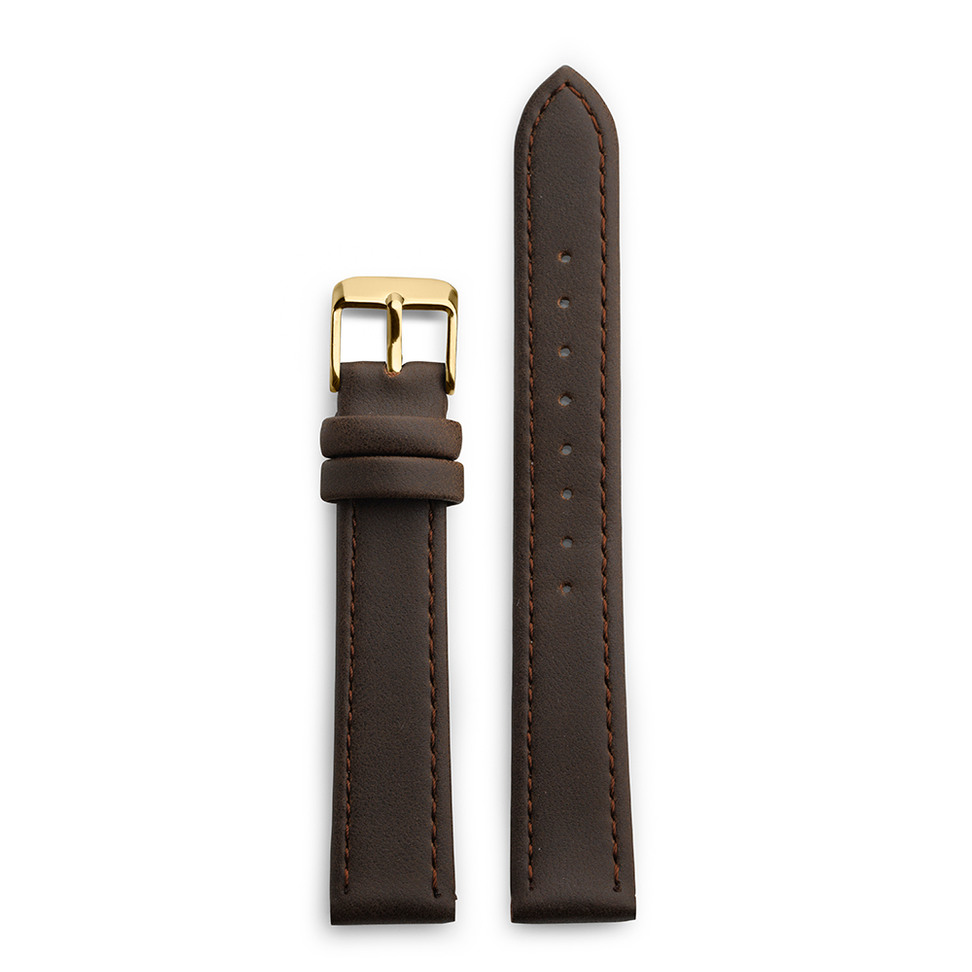 Brown Vegan Leather 15mm