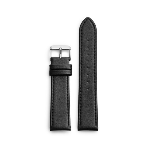 Black Vegan Leather 20mm