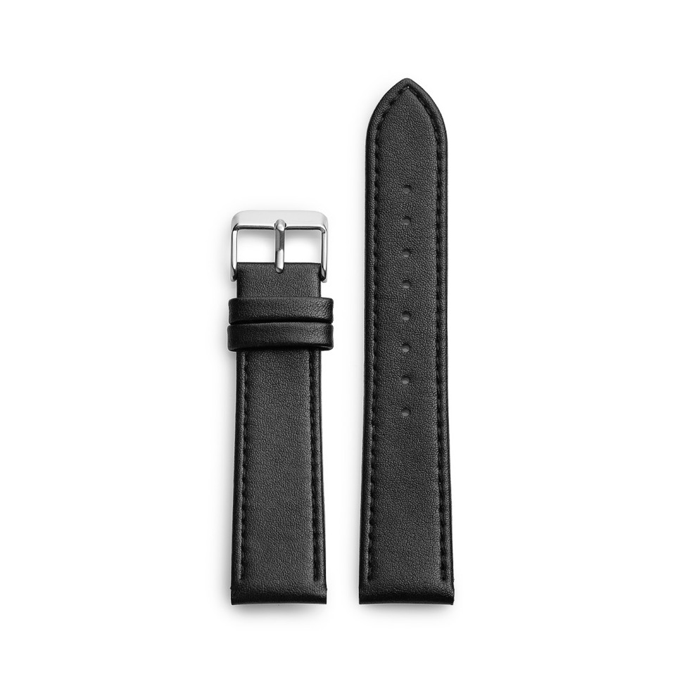 Black Vegan Leather 20mm
