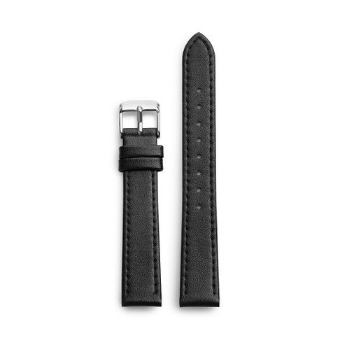 Black Vegan Leather 15mm